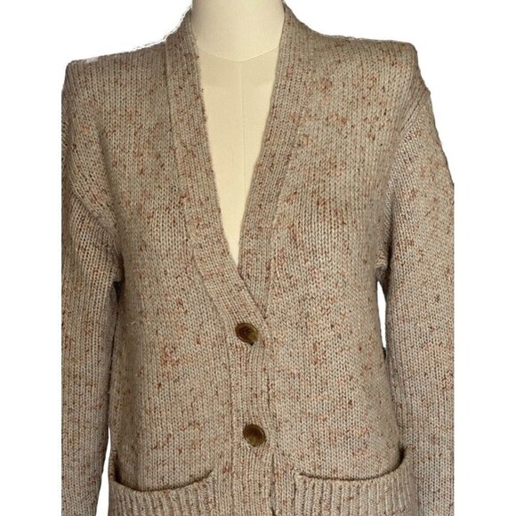 Point Sur J.Crew V-Neck Button Up Long Sleeve Cardigan Pockets Women's XXS - Picture 5 of 11